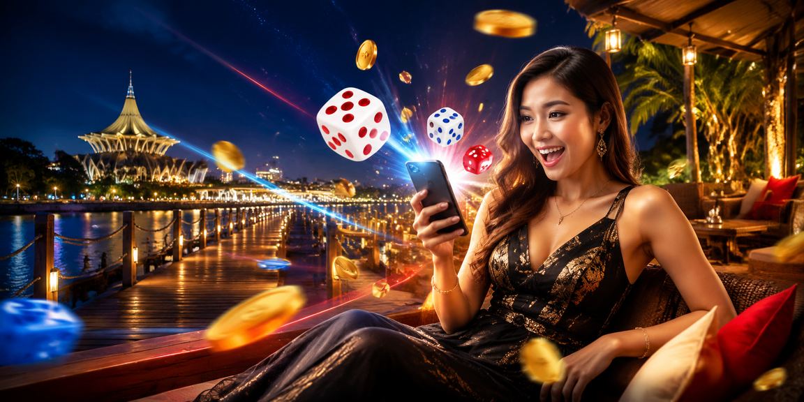 Permainan dadu gaya tempatan di Kuching