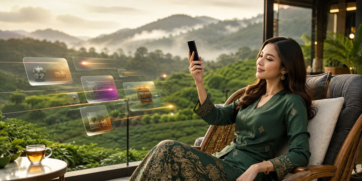 Pemain Malaysia mengakses pertaruhan sukan melalui telefon pintar